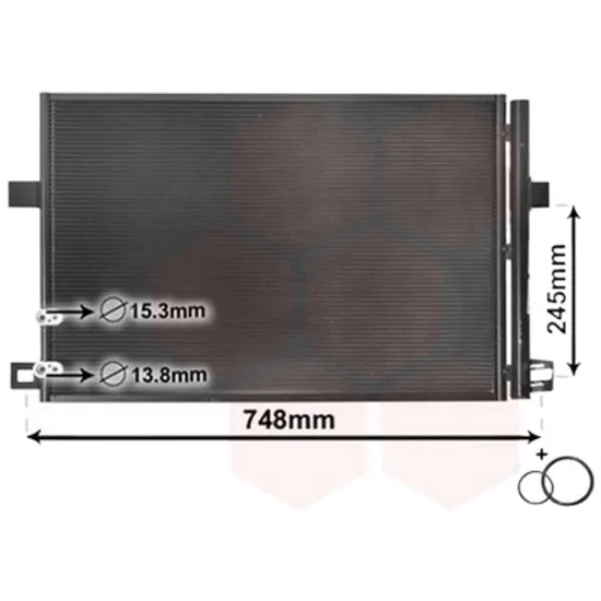 Radiator aer conditionat CITROEN C4 1 LC 2004->2012 2.0 HDi 100KW 136CP , pentru motor RHR (DW10BTED4) perioada 2004 2005,2006,2007,2008,2009,2010 2011