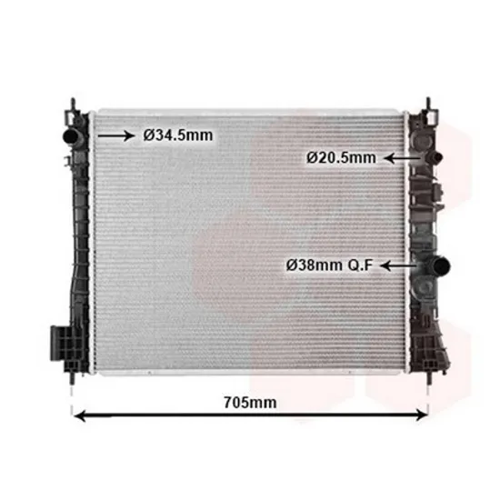 Radiator Motor OPEL MOKKA / MOKKA X 2012->2020 Radiator apa 1.7DTi/CDTi manuala diesel 620x510x26 Perioada 2012 2013 2014 2015 2016 2017 2018 2019 2020 2021 2022