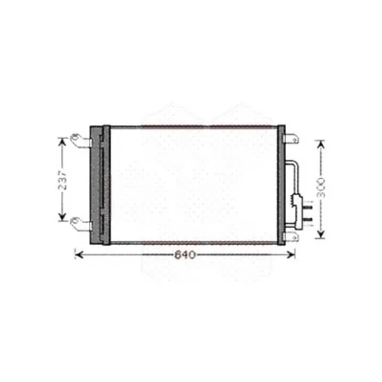 Radiator aer conditionat ISUZU D-MAX 2 2012->2018 pentru 2.5 CRDi 4x4 , perioada 2012 2013 2014 2015 2016 2017