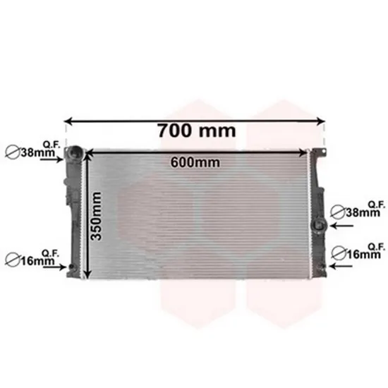 Radiator Motor BMW 2 Coupe F22, F87 2012-> Radiator apa 1.5/2.0/3.0 118i/ 125i N20 /135i cv automata Perioada 2012 2013 2014 2015 2016 2017 2018 2019 2020