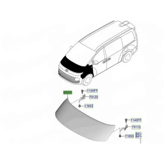 Capota Fata HYUNDAI STARIA 2025-> Capota fata (O) Perioada 2025