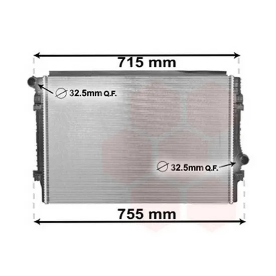 Radiator Motor AUDI A3 Sportback 8VA, 8VF 2012->2020 Radiator apa benzina 1.8TFSi (132KW)/S3 2.0TFSi (221KW) (650x450x34) Perioada 2012 2013 2014 2015 2016 2017 2018 2019 2020