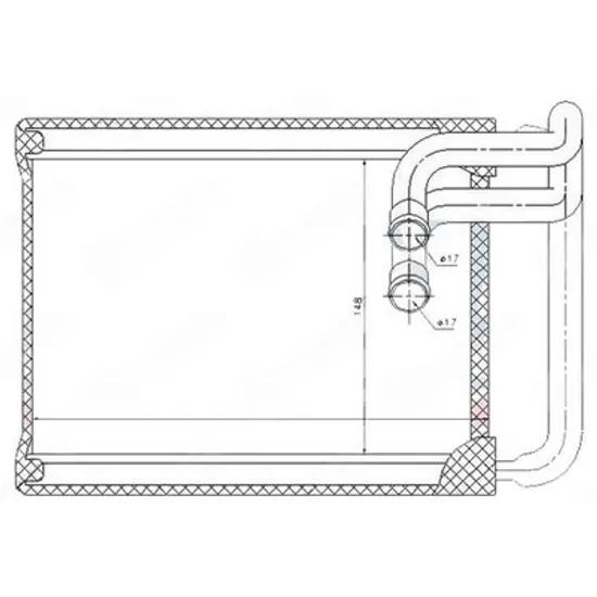 Radiator Incalzire HYUNDAI SONATA 5 2005->2012 Calorifer (150x220x26) Perioada 2005 2006 2007 2008 2009 2010 2011 2012