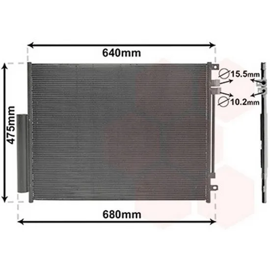 Radiator Aer Conditionat ALFA ROMEO GIULIA 2015-> Radiator aer conditionat toate modelele diesel cv automata 631x464 Perioada 2015 2016 2017 2018 2019 2020 2021
