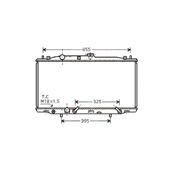 Radiator apa HONDA ACCORD 7 EURO 2003->2012 pentru 2.4, perioada 2003 2004 2005 2006 2007 2008