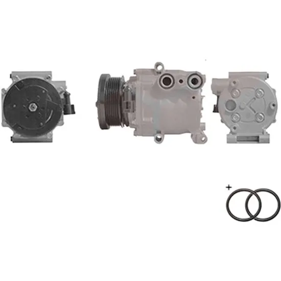 Compresor aer conditionat FORD FIESTA 5 JH 2008->2017 1.25 44KW 60CP , pentru motor STJA, STJB, STJC, STJD perioada 2008 2009 2010 2011 2012 2013 2014 2015 2016 2017