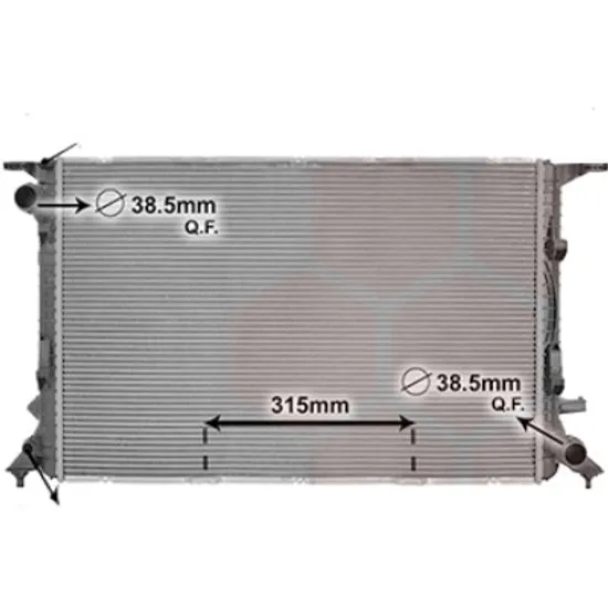 Radiator apa AUDI A5 Cabriolet 8F7 2009->2017 3.0 TDI quattro 160KW 218CP , pentru motor CKVD perioada 2015 2016 2017