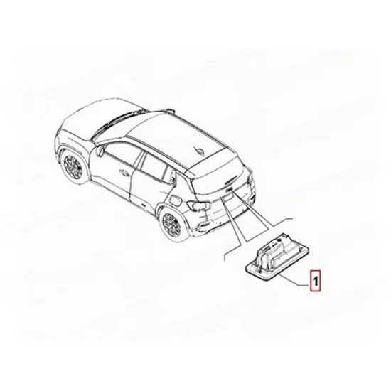 Lampa Numar ALFA ROMEO JUNIOR 2024-> Lampa numar Perioada 2024 2025