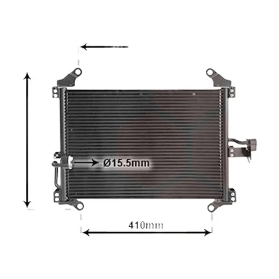 Radiator aer conditionat VW GOLF 7 Variant 2013->2019 1.2 TSI 63KW 86CP , pentru motor CJZB, CYVA perioada 2013 2014,2015,2016 2017