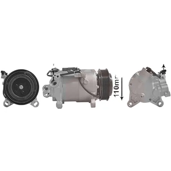 Compresor aer conditionat BMW 2 Gran Tourer F46 2014-> 216 d 85KW 116CP , pentru motor B37 C15 A perioada 2014 2015 2016 2017 2018 2019