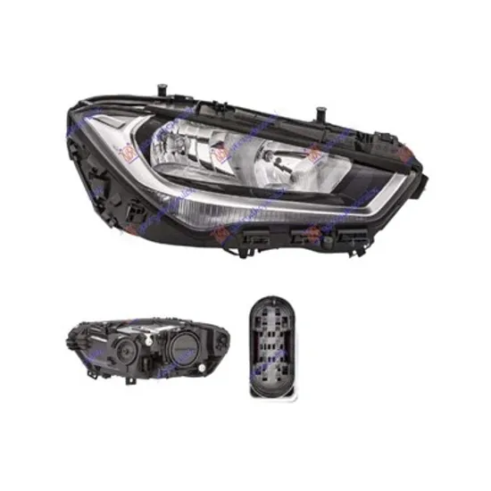 Faruri MERCEDES CLA C118 2019-> Far reglaj electric cu lampa daylight LED (W/O LOGO) (HELLA) dreapta Perioada 2019 2020 2021 2022 2023 2024