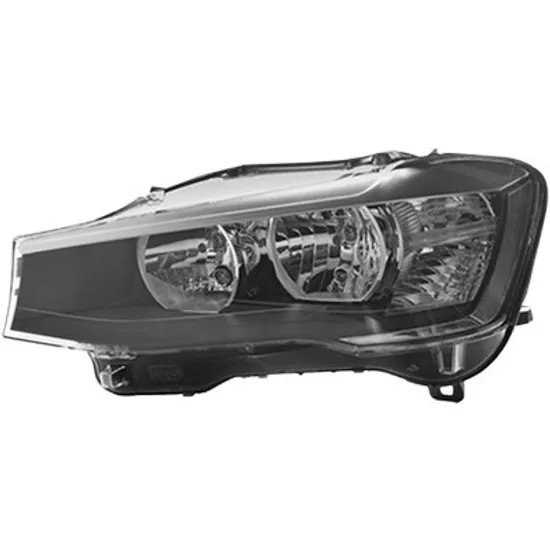 Far stanga BMW X3 F25 2010->2017 perioada 2011 2012 2013 2014 2015 2016 2017 de la an de fabricatie 04/2014, semnal galben, cu bec H7/H7