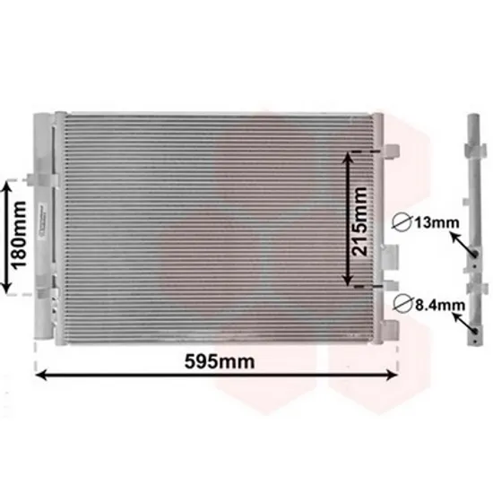 Radiator Aer Conditionat HYUNDAI i20 2008->2015 Radiator aer conditionat diesel (46,5x36) Perioada 2008 2009 2010 2011 2012 2013 2014 2015