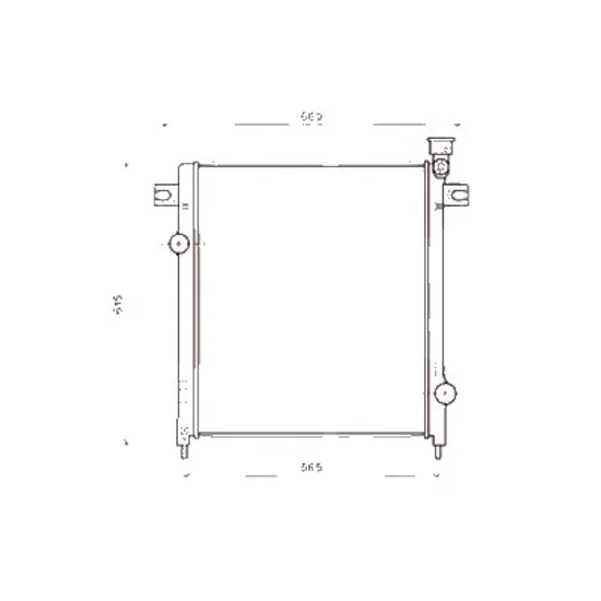 Radiator apa JEEP CHEROKEE LIBERTY 2008-> pentru 3.7 Limited V6 tractiune integrala, 3.7 V6 tractiune integrala, perioada 2008 2009 2010 2011 2012