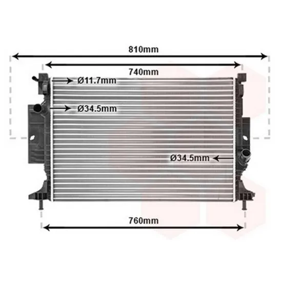 Radiator Motor FORD C-MAX 2 2010->2019 Radiator apa 1.5 EcoBoost benzina 2.0 TDCi 2015-> 2014-> Perioada 2010 2011 2012 2013 2014 2015 2016 2017 2018 2019