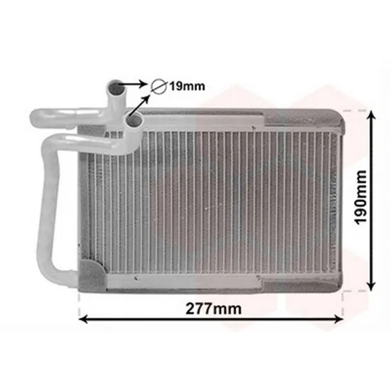Radiator Incalzire HYUNDAI H-1 2007-> Calorifer BEHR 155x260x27 Perioada 2008 2009 2010 2011 2012 2013 2014