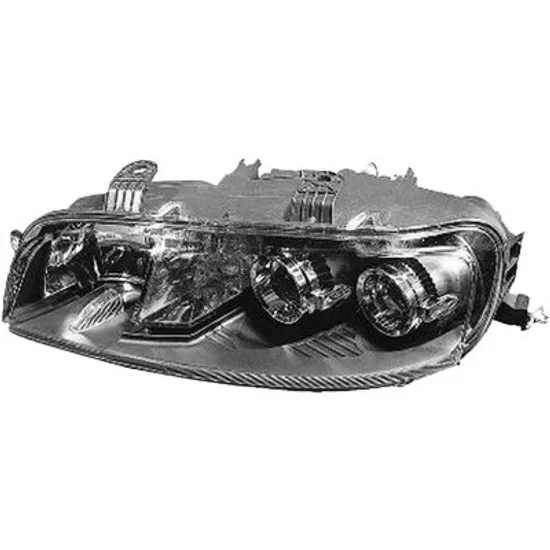 Far stanga FIAT PUNTO 188 1999->2012 perioada 1999 2000 2001 2002 2003 2004 2005 2006 2007 2008 2009 2010 de la an de fabricatie 07/2001, pana la an de fabricatie 06/2003, cu motor reglaj, fara motor reglaj, semnal galben, cu reglaj electric, cu bec H1/H1