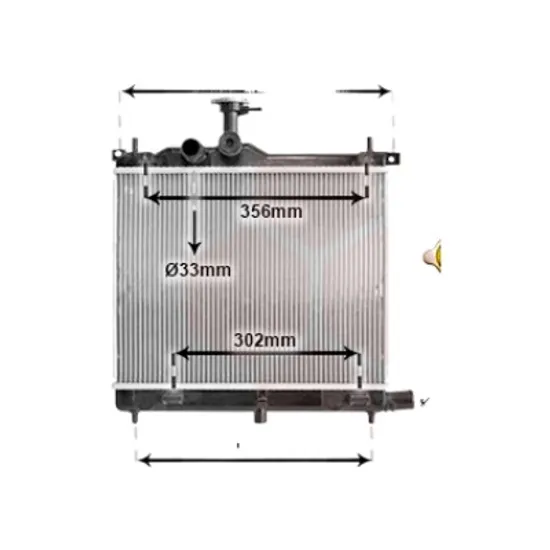 Radiator apa HYUNDAI i10 2013->2020 1.2 64KW 87CP , pentru motor perioada 2013 2014,2015,2016,2017 2018