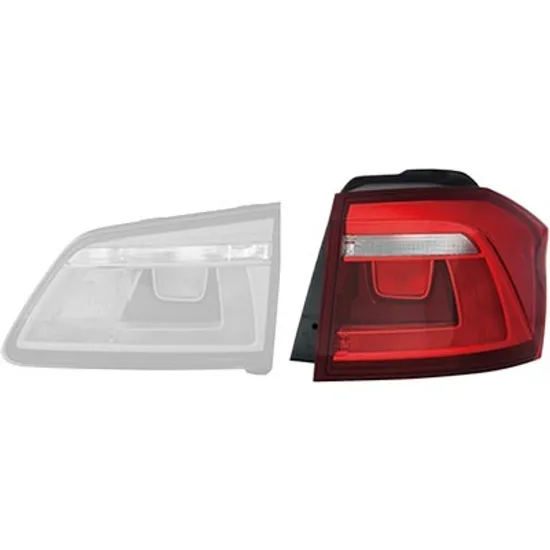 Lampa stop spate dreapta VW GOLF 7 SPORTSVAN 2014-> perioada 2014 2015 2016 2017 2018 2019 pana la an de fabricatie 2017, gri fumuriu, exterior