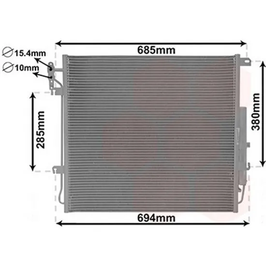 Radiator Aer Conditionat LAND ROVER DISCOVERY 3 2004->2009 Radiator aer conditionat 4.0 V6/4.4 V8 benzina 635x571x16 Perioada 2005 2006 2007 2008 2009 2010 2011 2012 2013