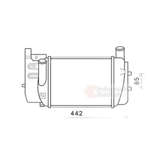 Intercooler TOYOTA VERSO 2009->2013 Radiator intercooler 1,4 D4D 250x190x64 Perioada 2009 2010 2011 2012 2013