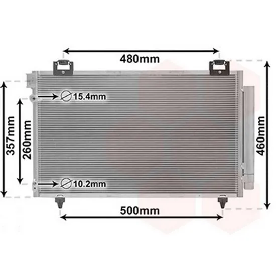Radiator Aer Conditionat TOYOTA AVENSIS T25 2003->2008 Radiator aer conditionat 1 6 - 1 8 16V +2 0 L diesel 62x37 Perioada 2003 2004 2005 2006 2007 2008 2009