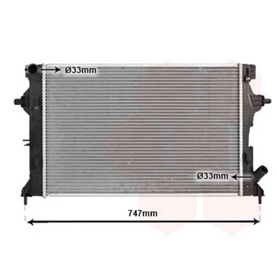 Radiator Motor HYUNDAI i30 2017-> Radiator apa 1.4-1.6 Mpi benzina manuala 610x411x16 Perioada 2017 2018 2019 2020 2021