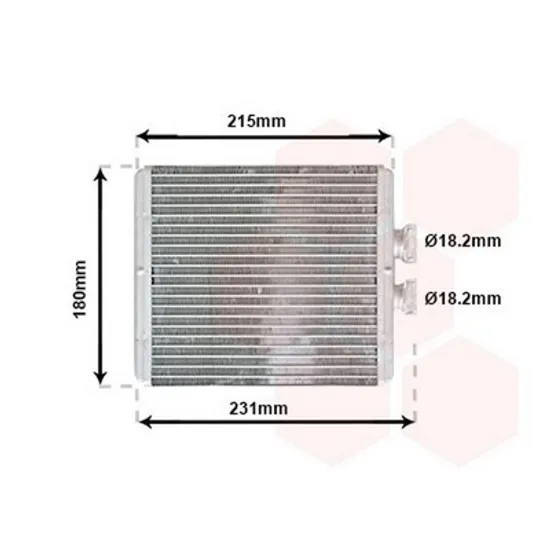 Radiator Incalzire AUDI A2 2002->2005 Calorifer BEHR +/-AC 179x180 Perioada 2000 2001 2002 2003 2004 2005