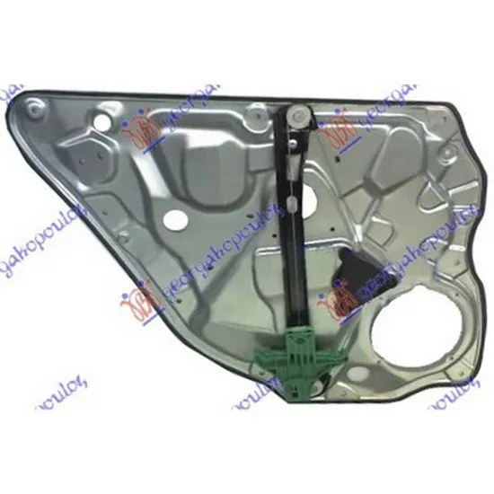 Macara Usa VW POLO 9N 2001->2012 Macara usa spate electrica cu panou fara motor stanga, Perioada 2001 2002 2003 2004 2005 2006 2007 2008
