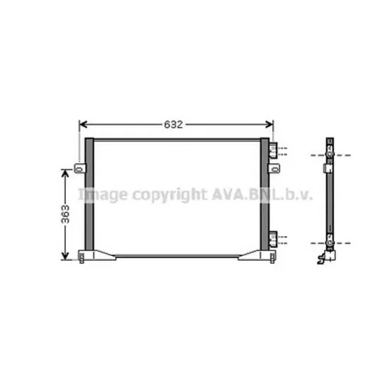 Radiator Aer Conditionat RENAULT TRAFIC 2 2001-> Radiator aer conditionat 2 0 I 16V /1 9 DTi 57x44x1 6 Perioada 2001 2002 2003 2004 2005 2006