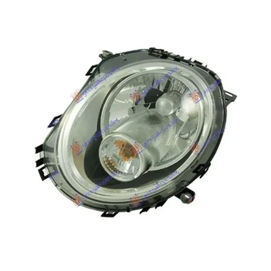 Faruri MINI MINI COOPER R56 2006->2013 Far stanga H4 reglaj electric cu motor cu semnal alb Perioada 2006 2007 2008 2009 2010 2011