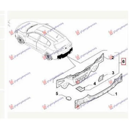 Panou Spate FIAT TIPO 2015-> Panou spate hatchback original Perioada 2016 2017 2018 2019 2020 2021 2022