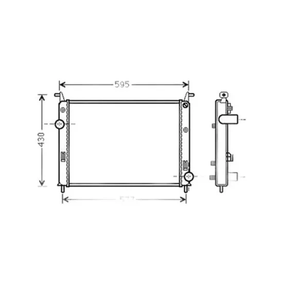 Radiator Motor FIAT PALIO 178 1996-> Radiator apa pentru 1,3 JTD (52x39,5x42) 2003 -> Perioada 1996 1997 1998 1999 2000 2001 2002 2003 2004