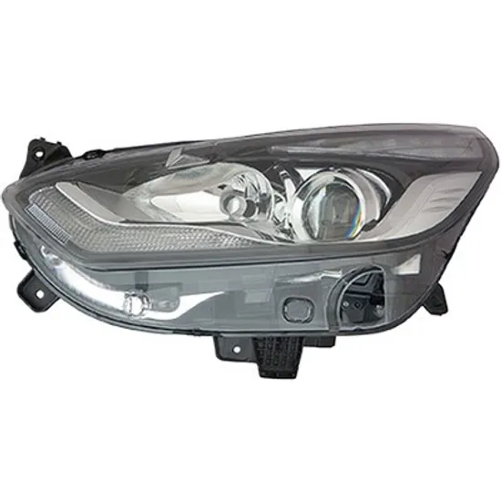 Far stanga FORD S-MAX 2015-> perioada 2015 2016 2017 2018 fara motor reglaj, fumuriu, semnal transparent, cu reglaj electric, cu daylight, cu bec H7