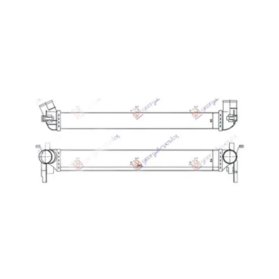 Intercooler VW POLO 6R1 2009->2020 Radiator intercooler benzina/diesel 640x82x64 Perioada 2009 2010 2011 2012 2013 2014 2015 2016 2017