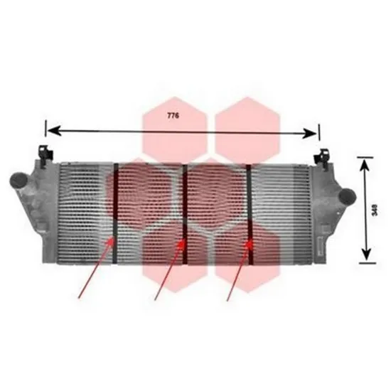 Intercooler RENAULT LAGUNA 2 2001->2007 Radiator intercooler 2,0i - 16V - 1,9DCi 660x30x33 ->2007 Perioada 2001 2002 2003 2004 2005 2006 2007