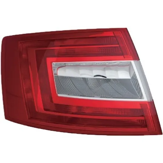 Lampa stop spate stanga SKODA OCTAVIA 3 2012->2019 perioada 2012 2013 2014 2015 2016 2017 pana la an de fabricatie 2017, semnal transparent,