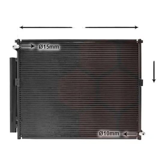 Radiator aer conditionat SUBARU LEGACY 4 2003->2009 pentru 3.0 R AWD, 3.0 R AWD , perioada 2003 2004 2005 2006 2007 2008 2009