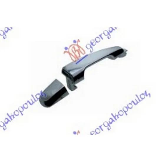Maner Usa MITSUBISHI L200 2005->2015 Maner usa spate exterior cromat Perioada 2005 2006 2007 2008 2009 2010 2011 2012 2013 2014 2015