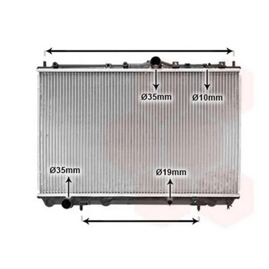 Radiator Motor VOLVO S40 1 1995->2004 Radiator apa pentru 1 6 - 1 8 - 2 0 L cu/fara aer conditionat 40,2x65,5x16 Perioada 1995 1996 1997 1998 1999 2000 2001 2002 2003
