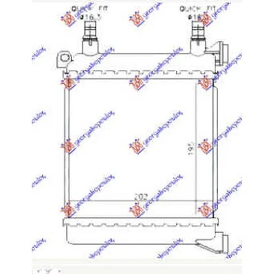 Radiator Motor MINI COUNTRYMAN F60 2016-> Radiator apa 2.0 S benzina AUTO (680x320x26) (3 TUBES) Perioada 2016 2017 2018 2019 2020 2021 2022