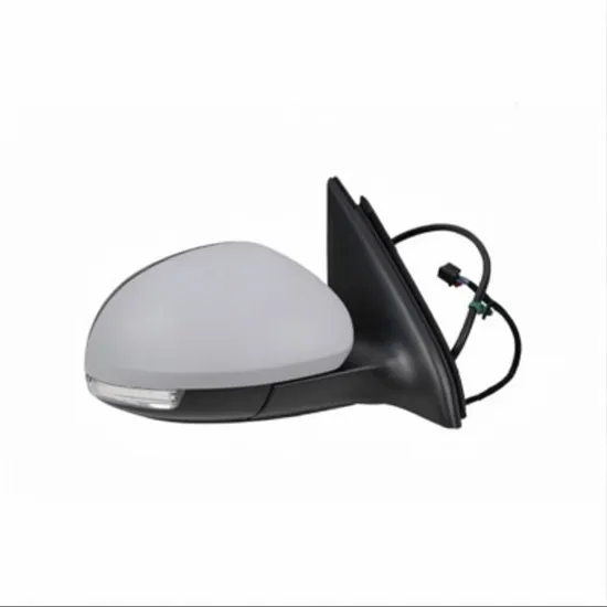 Oglinda VW TIGUAN 5N 2007->2018 Oglinda exterioara electrica cu incalzire cu rabatare electrica pentru vopsit (cu semnal si lampa podea) DREAPTA Perioada 2011 2012 2013 2014 2015 2016