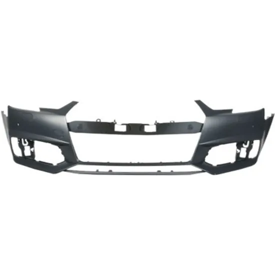 Armatura bara fata AUDI A4 B9 2015-> perioada 2015 2016 2017 2018 2019 pana la an de fabricatie 2018, cu 2 gauri, cu spalator, cu gauri pentru pilot parcare, cu locas pentru diuze spalare parbriz, prevopsit grund, pentru S-Line