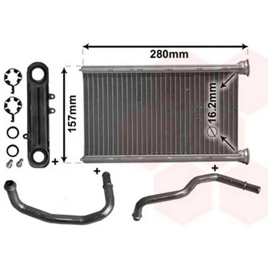 Radiator Incalzire DODGE NITRO 2006->2012 Calorifer BEHR +/-AC 135x245 Perioada 2007 2008 2009 2010 2011 2012 2013 2014 2015 2016