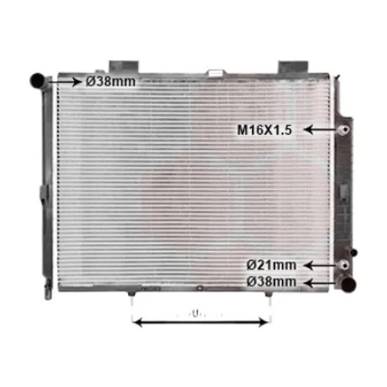 Radiator apa MERCEDES E-CLASS W210 1995->2002 pentru E 280, perioada 1996 1997 1998 1999 2000 2001 2002