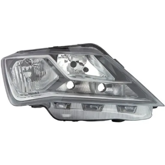 Far dreapta SEAT TOLEDO 4 2012->2019 perioada 2012 2013 2014 2015 cu motor reglaj, semnal transparent, cu reglaj electric, cu bec H7/H7