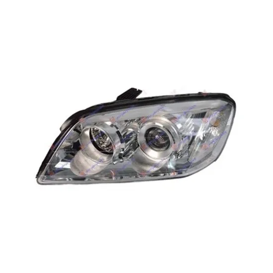 Far stanga CHEVROLET CAPTIVA C100 2006-> perioada 2011 2012 2013 2014 2015 2016 pana la an de fabricatie 2015, cu motor reglaj, cromat, semnal transparent, cu reglaj electric, cu bec H7/H1