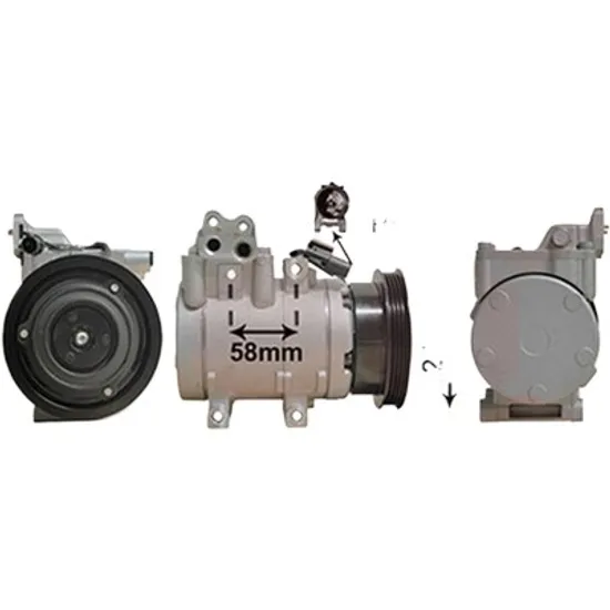 Compresor aer conditionat HYUNDAI ELANTRA 2000->2006 2.0 102KW 139CP , pentru motor 0 perioada 2000 2001 2002 2003 2004 2005 2006