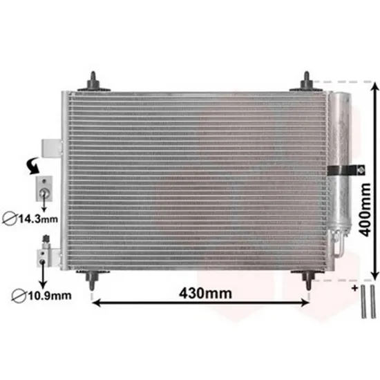 Radiator Aer Conditionat CITROEN C5 2 2004-> Radiator aer conditionat benzina/ diesel (56x36) Perioada 2004 2005 2006 2007 2008