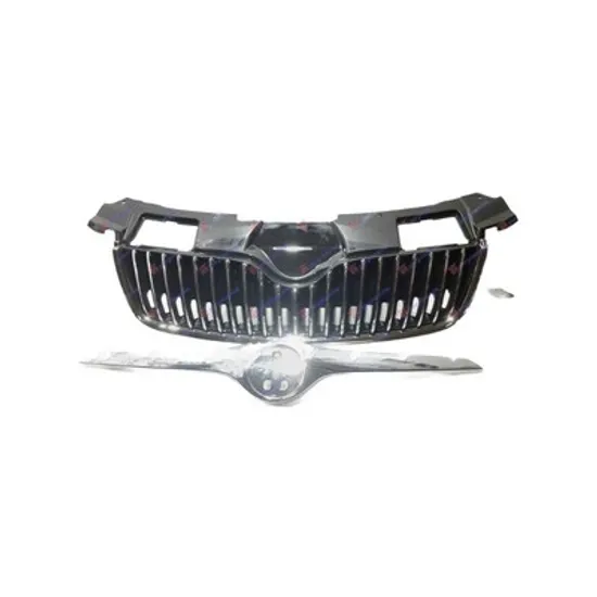 Grila Radiator SKODA FABIA 2 2006->2014 Grila radiator completa cu bandou capota , 2006->2010 Perioada 2006 2007 2008 2009 2010